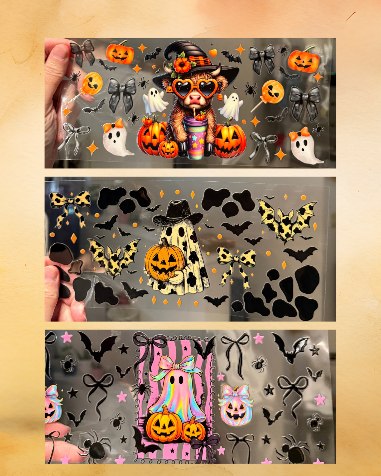 Fall and Halloween Cup Wraps