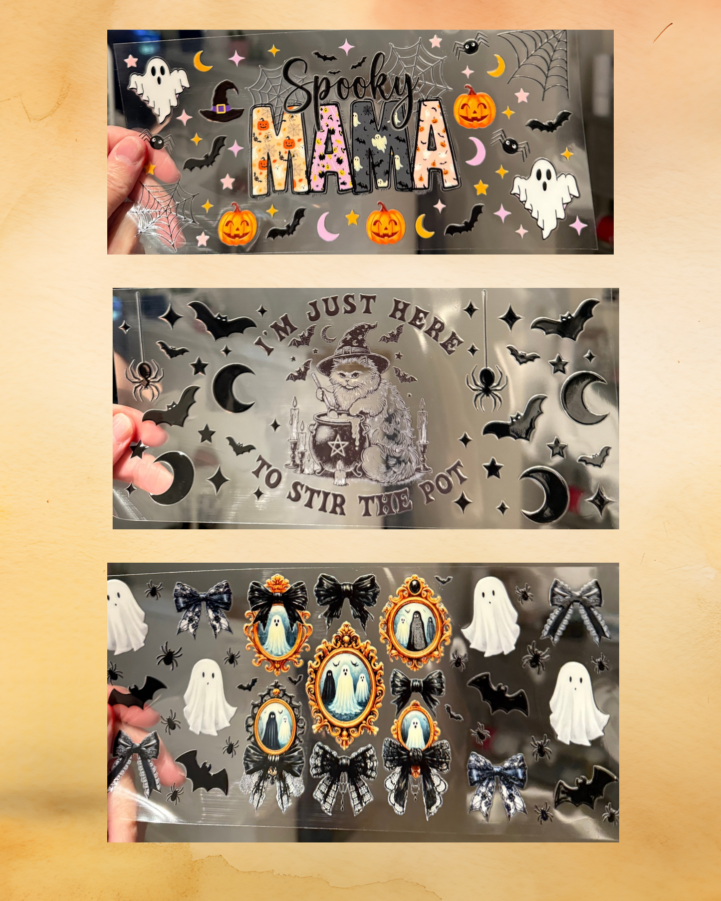 Fall and Halloween Cup Wraps