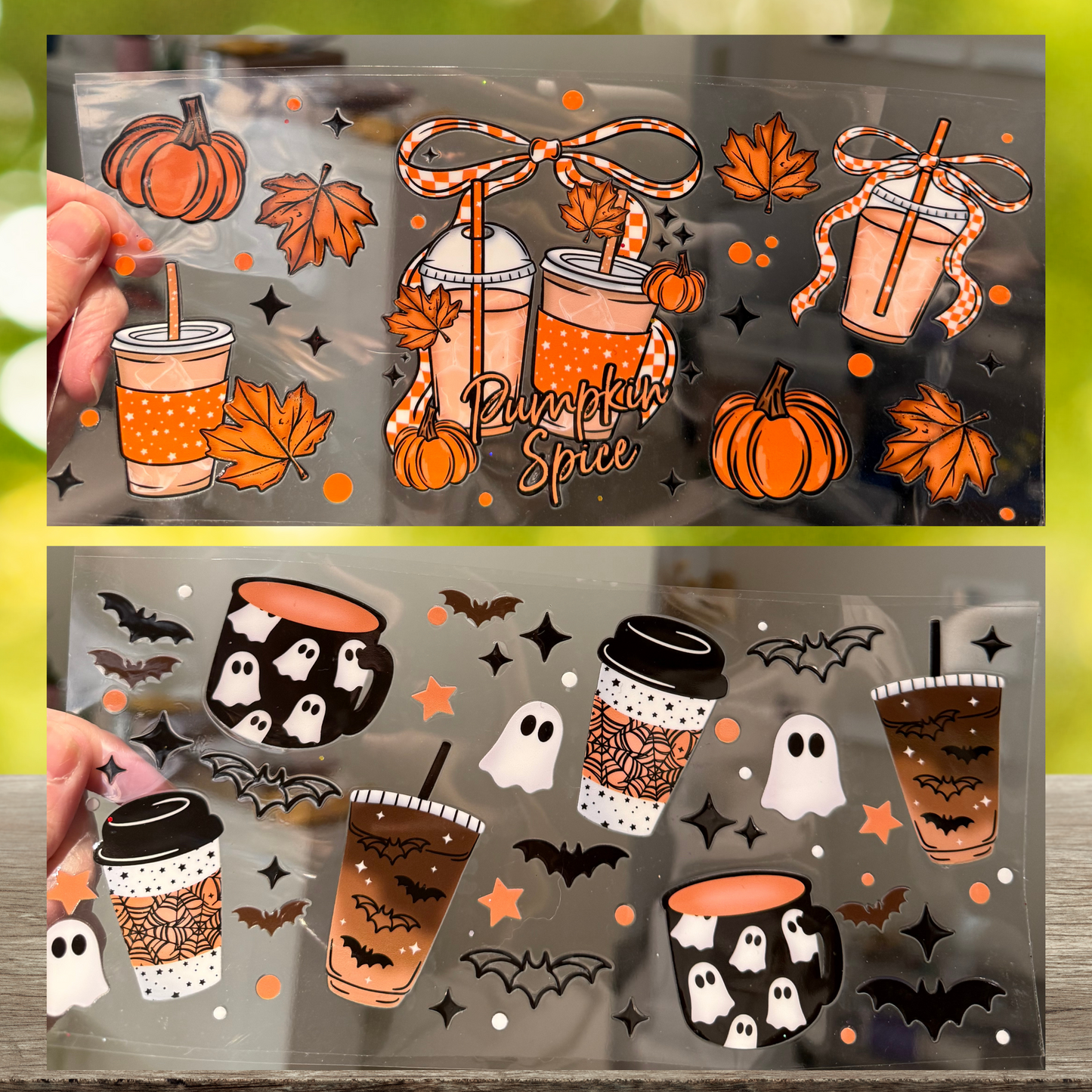 Fall and Halloween Cup Wraps