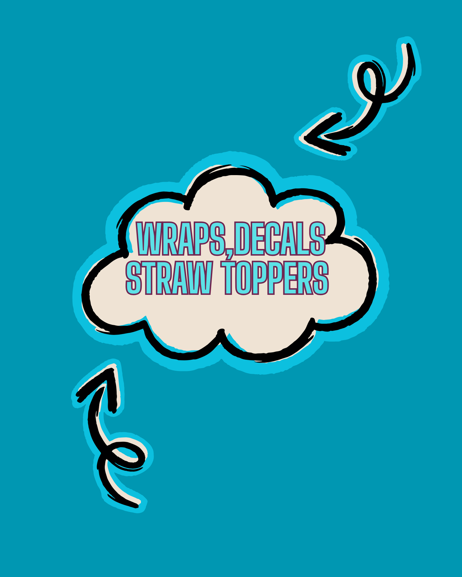 Add On's Wraps,Decals,Straw Toppers