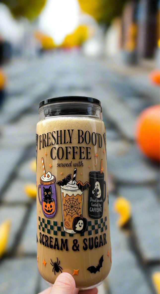 Faux Spooky Coffee Tumbler