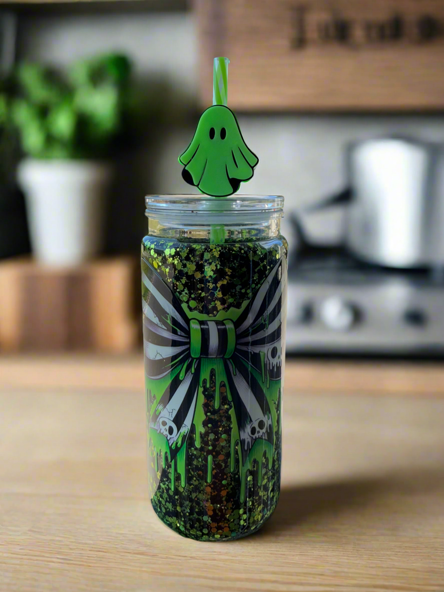 Halloween Drip Snowglobe Tumbler