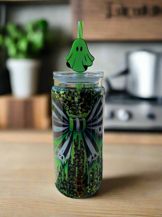 Halloween Drip Snowglobe Tumbler