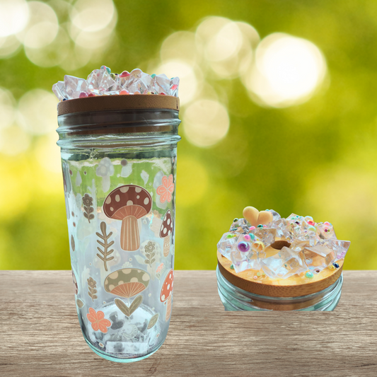 Mushroom Glass Tumbler