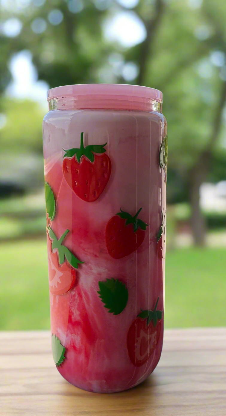 Strawberry Swirl Milkshake Tumbler