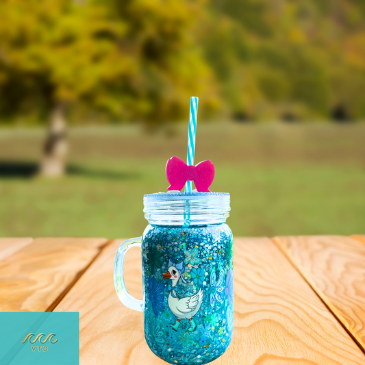 Silly Goose Glitter Tumbler