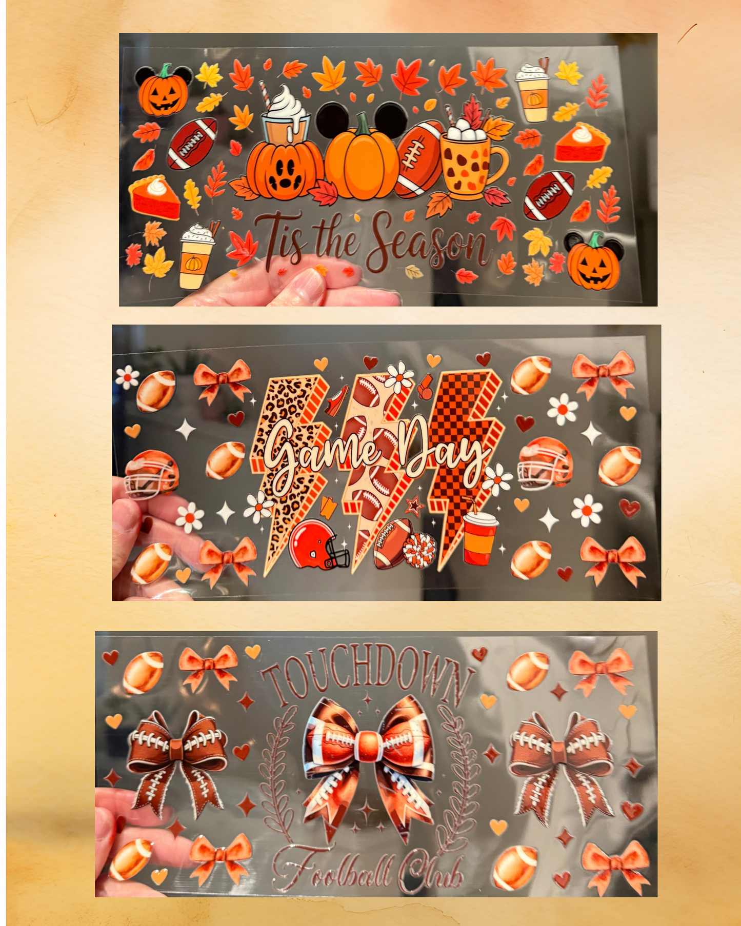 Fall and Halloween Cup Wraps