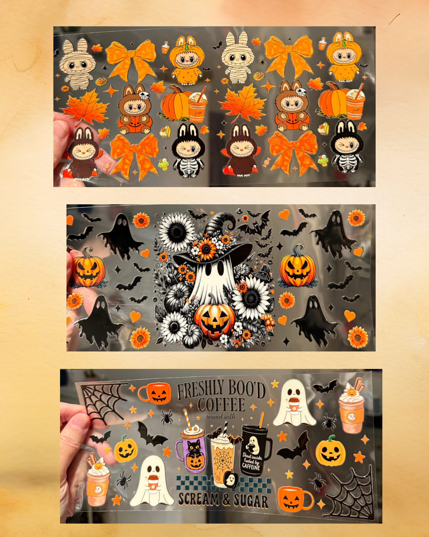 Fall and Halloween Cup Wraps