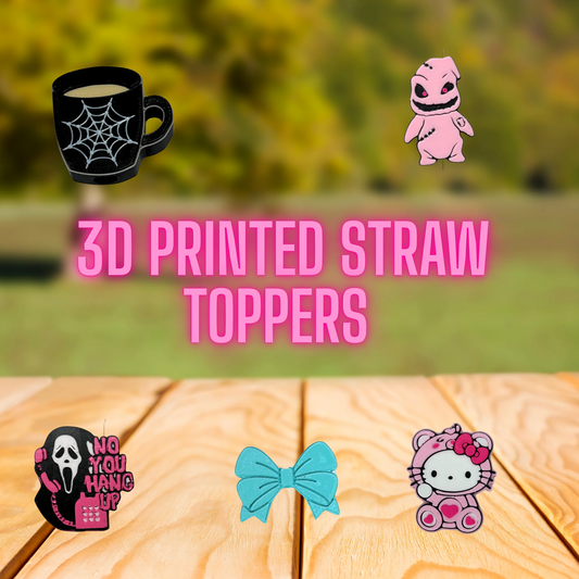 3D Printed Straw Toppers