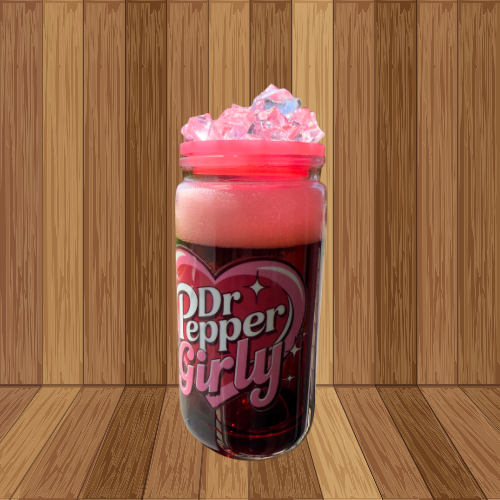 Dr Pepper Girly Fizzy Soda Snow Globe Tumbler