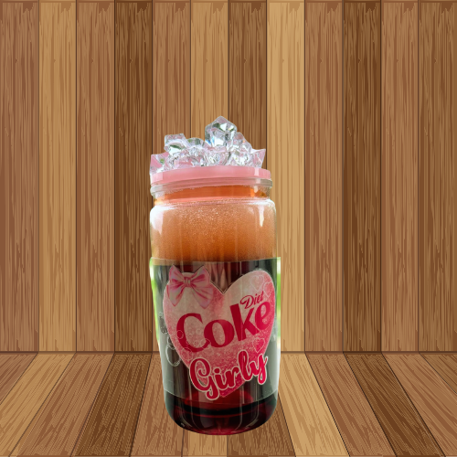 Diet Coke Girly Fizzy Soda Snow Globe Tumbler